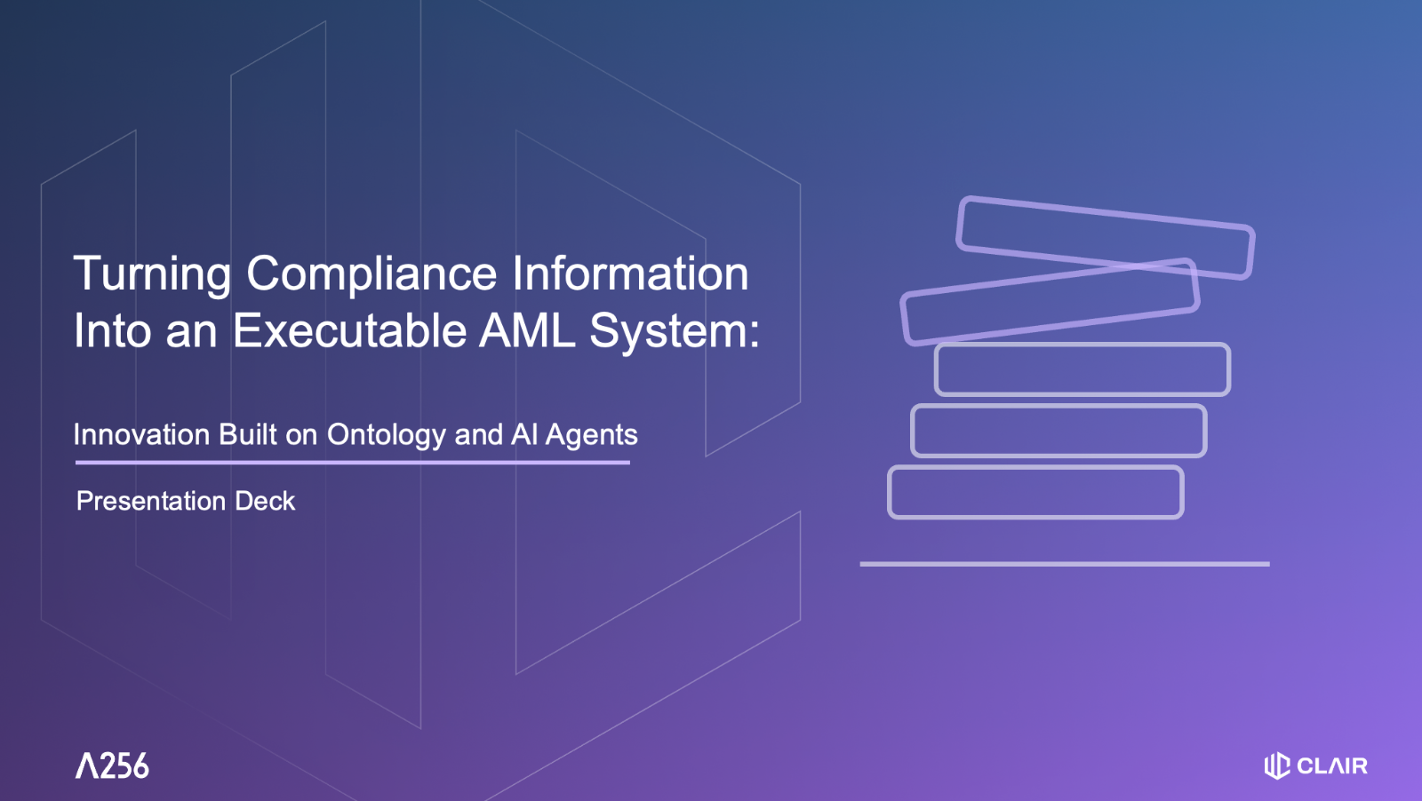 [Presentation Deck] CLAIR: From Traditional Compliance to AI-Powered Operations