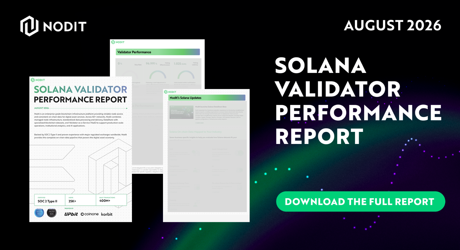 Nodit's Solana Validator Performance Report l August 2026